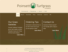 Tablet Screenshot of poinsettturfgrass.com